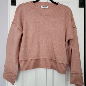 Double Zero Dusty Rose Crewneck Knit Sweater
